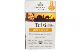 Organic India Tulsi Holy Basil Lemon Ginger  Box  36 grams
